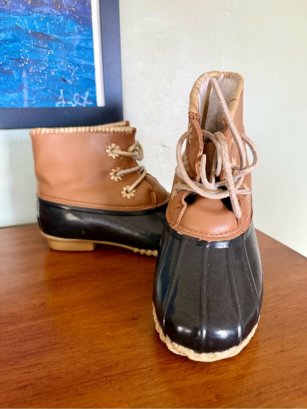 Jack Rogers ankle duck boots size 8